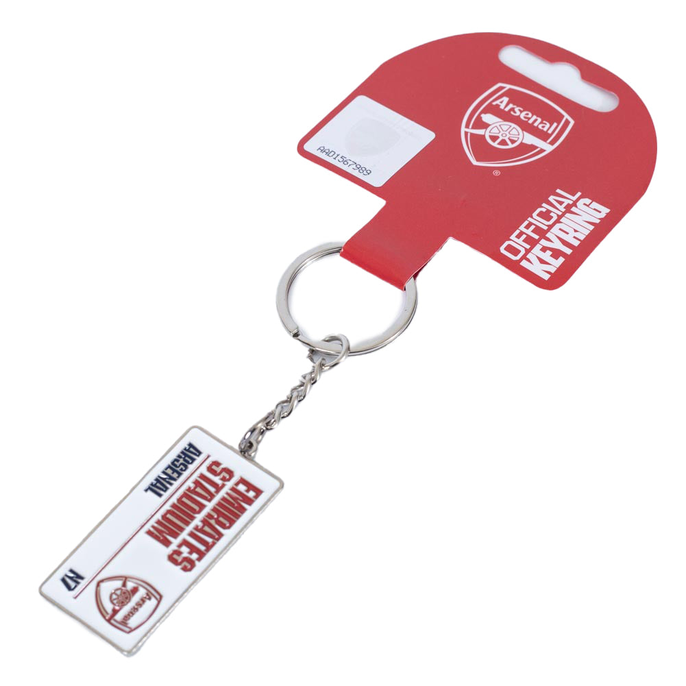 Arsenal FC Embossed Street Sign Keyring