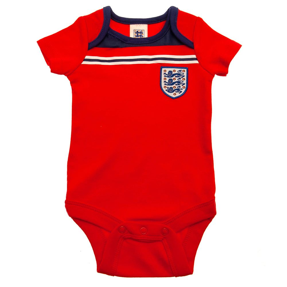 England FA 2 Pack Bodysuit 82 Retro 9-12 Mths