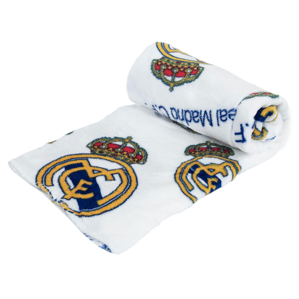 Real Madrid CF Multi Crest Fleece Blanket