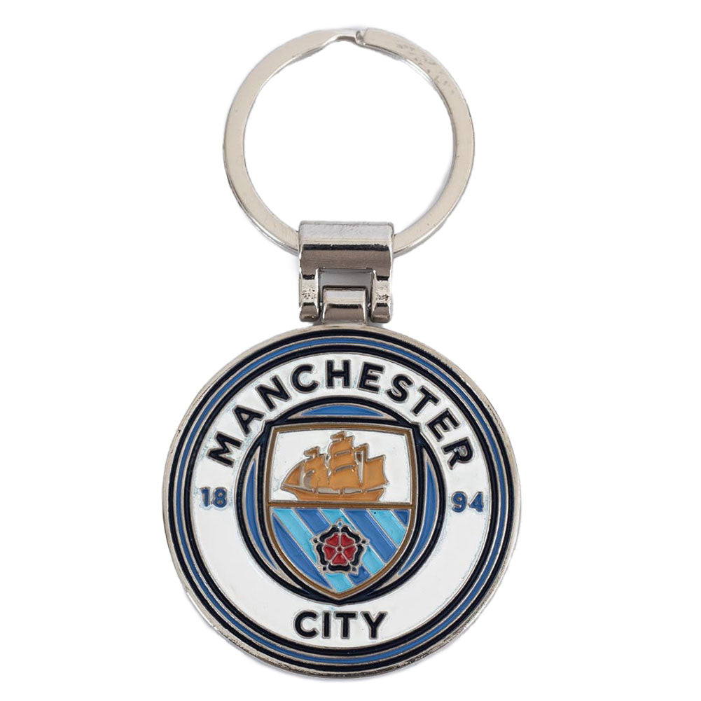Manchester City FC Boxed Crest Keyring