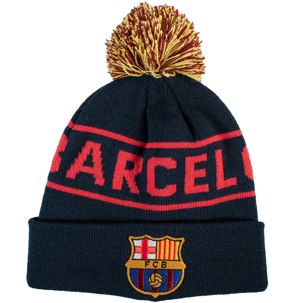 FC Barcelona Text Ski Hat