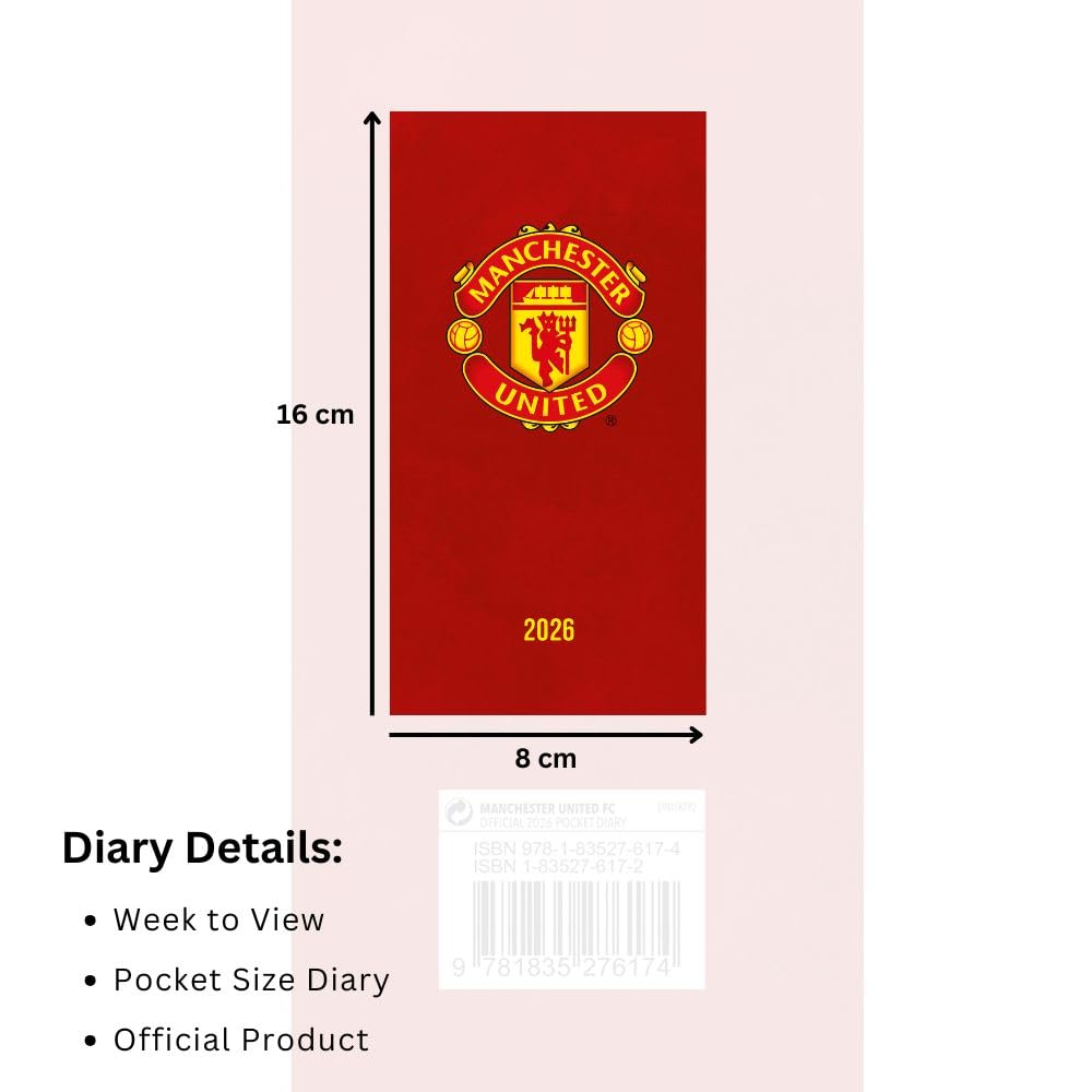 Manchester United FC Slim Diary 2026