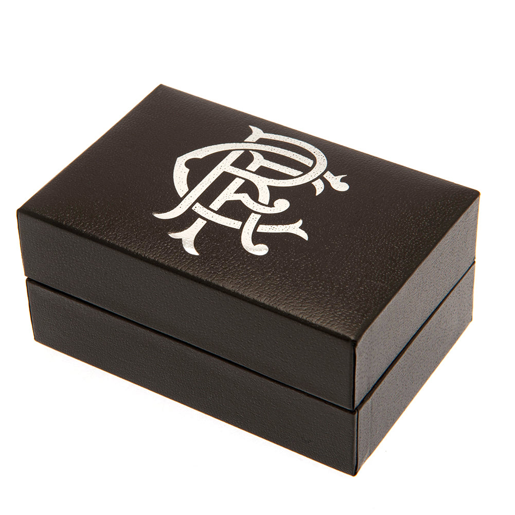 Rangers FC Sterling Silver Scroll Crest Cufflinks