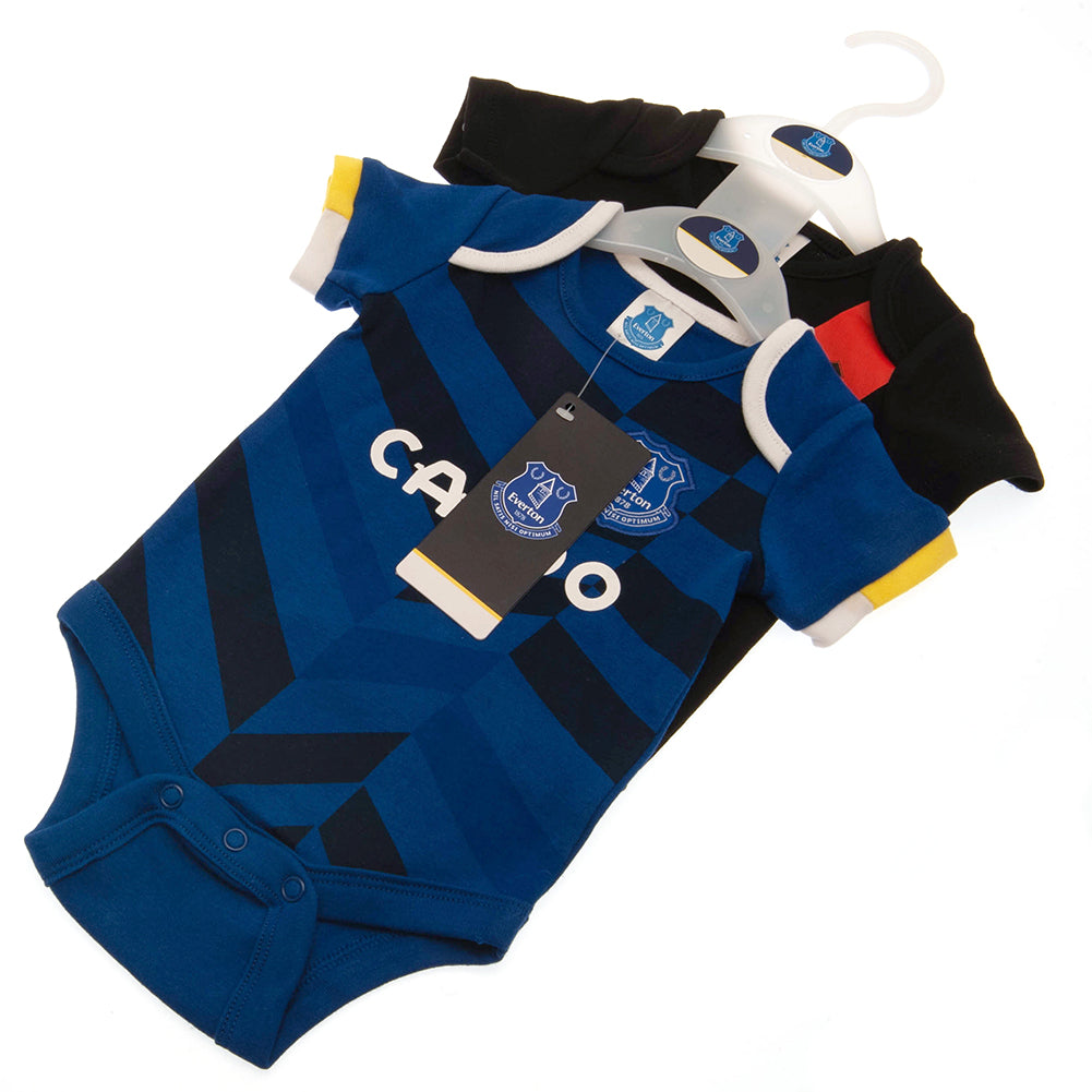 Everton FC 2 Pack Bodysuit 12-18 Mths