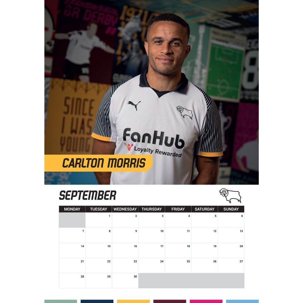 Derby County FC A3 Calendar 2026
