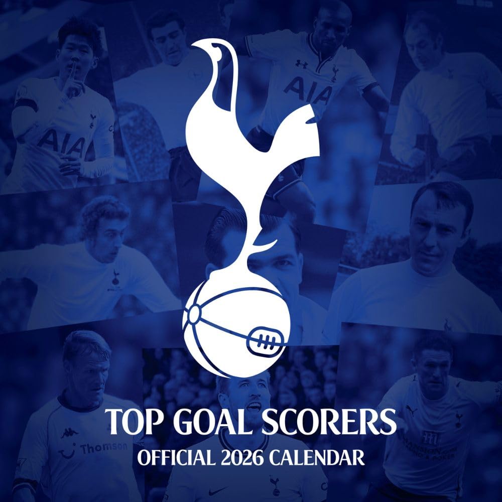 Tottenham Hotspur FC Legends Square Calendar 2026