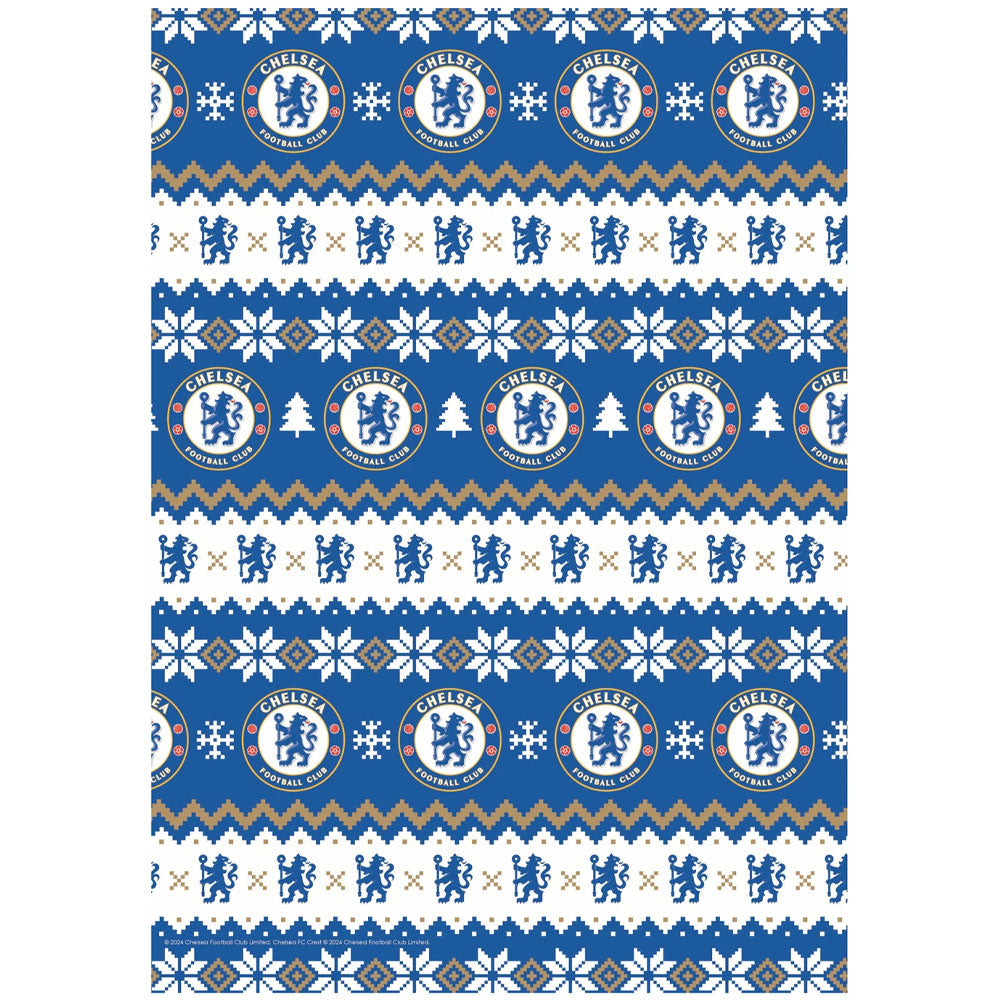 Chelsea FC Christmas Gift Wrap